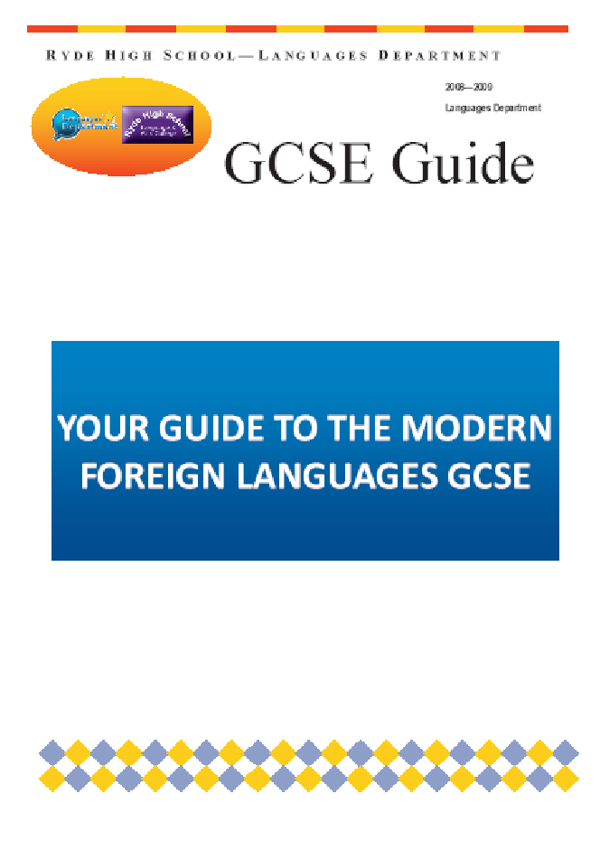 guide for parents explaining targets and GCSE exams