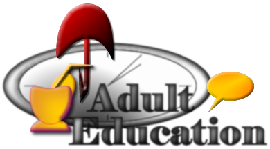 Language adult learning lessons logo